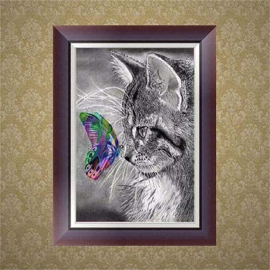 40 * 30 Cm 5D Cat Diy Diamond Painting Embroidery Cross Stitch Kit Crafts