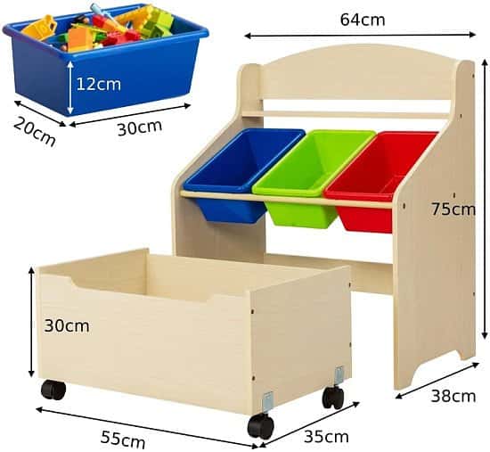 Children Toys Container/ Book Shelf for Playroom Free Postage