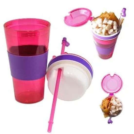 (1.3) Kool Kup - Drink and Snack in One Cup Free Postage
