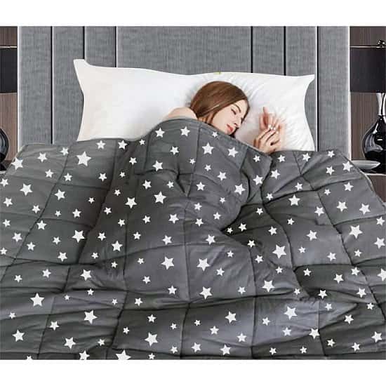 (90 x 120 cms) Stress & Anxiety Releasing Weighted Blanket Free Postage