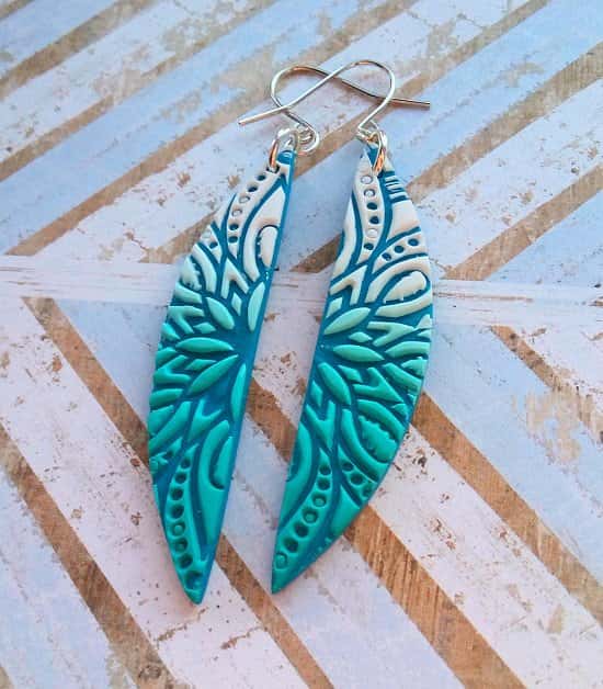 New listing, handmade mandala earrings