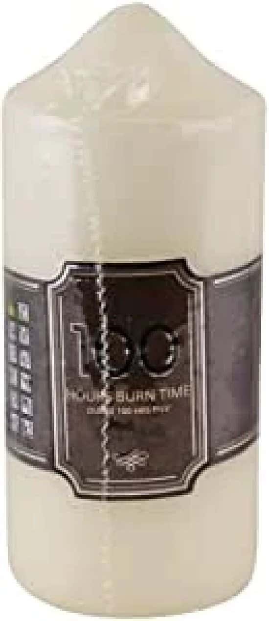 100 Hour Burn Time Pillar Candle Free Postage