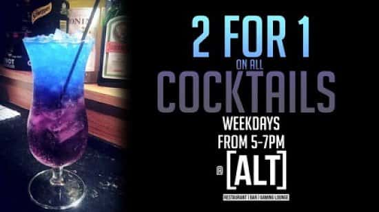 The Weekend Starts Here! So let's celebrate with 2-4-1 drinks!