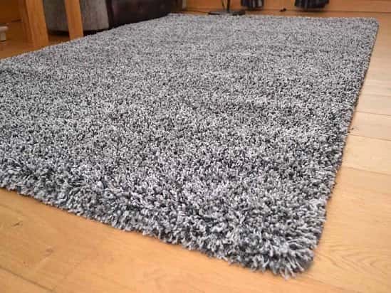 2 Tone Grey Soft Touch Shaggy Rug Free Postage