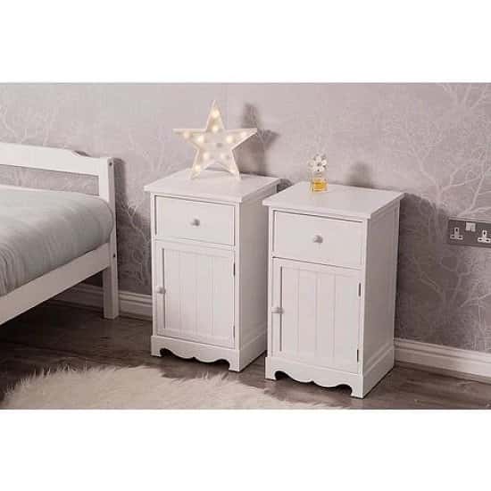 2 X Bedside Night Stand Cabinets Free Postage