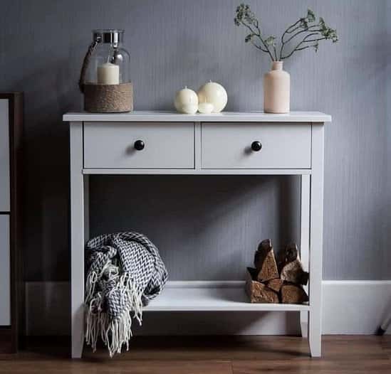 2 draw console table