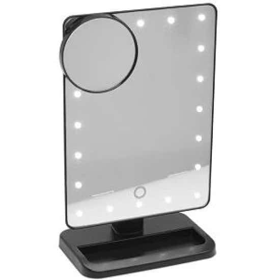 20 LED Mirror - Black Free Postage