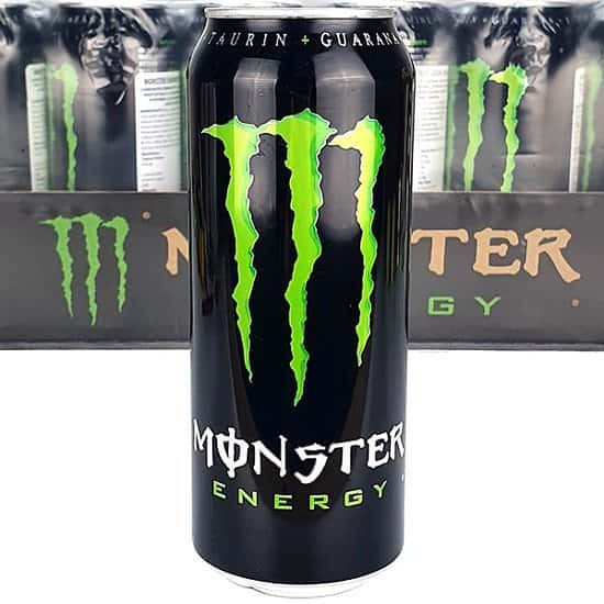 24 X MONSTER GREEN ORIGINAL TRADITIONAL ENERGY FLAVOUR 500ML CANS Free Postage