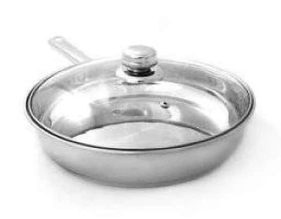 24cm Frying Pan with Glass Lid Free Postage