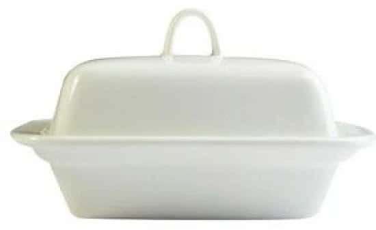 250cc Orion Butter/Margarine Dish made from Porcelain White Free Postage