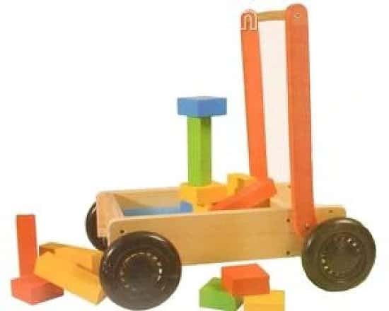 27Pcs Wooden Push Cart Toy Free Postage