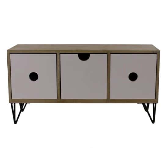 3 Drawer Trinket Unit with Wire Legs, Horizontal Style Free Postage