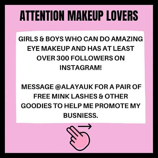 FREE PAIR OF MINK LASHES