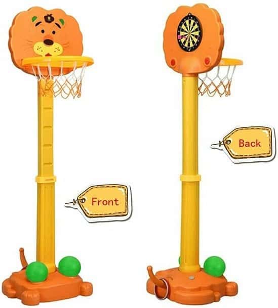 3 in 1 Kids Basketball, Hoops and Darts Stand Free Postage