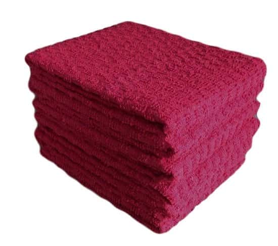 3 Pack Plain Red Tea Towel Free Postage