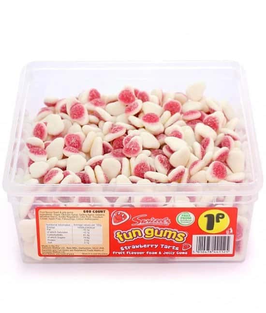 STRAWBERRY TARTS FUN GUMS (SWIZZELS MATLOW) 600 COUNT Free Postage