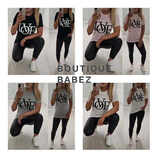 Love Tops - 4 Colours £14.99