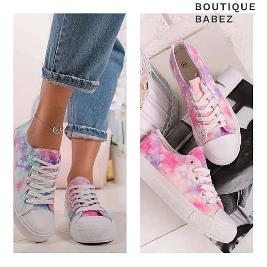 Tie dye trainers -2 colours £21.99