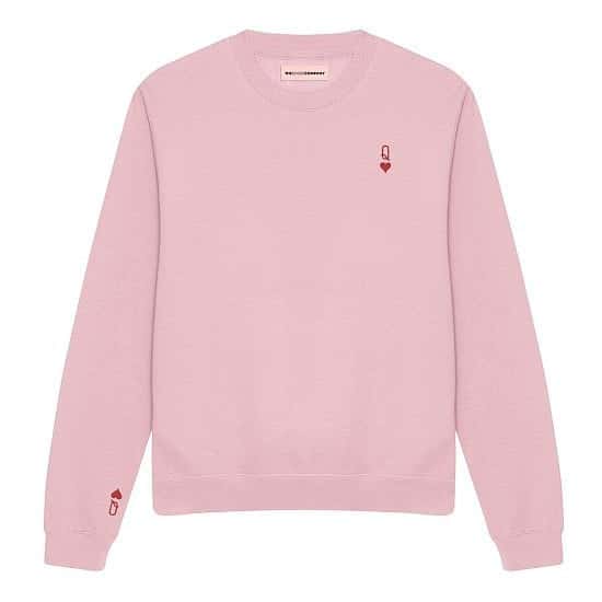 New In - Queen Tiny Embroidery Detail Sweatshirt – Now Just £45