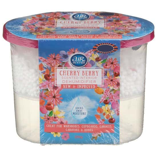 WE'RE OPEN, COME IN STORE - AirScents Scented Interior Dehumidifier - Cherry Berry 250g £1.00!
