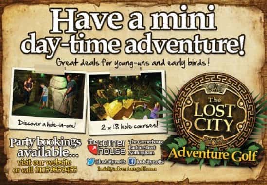 Open from 10am Every Morning During Half Term, Don't miss out on an Epic Adventure at The Lost City!