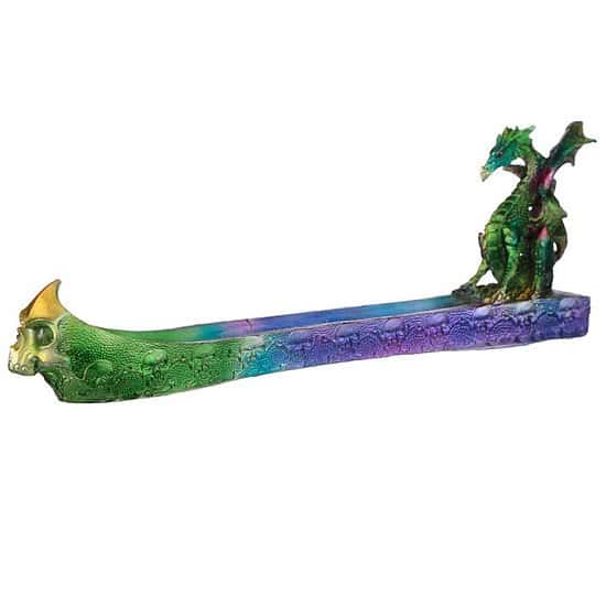 Metallic Rainbow Dragon Ashcatcher Incense Burner Free Postage