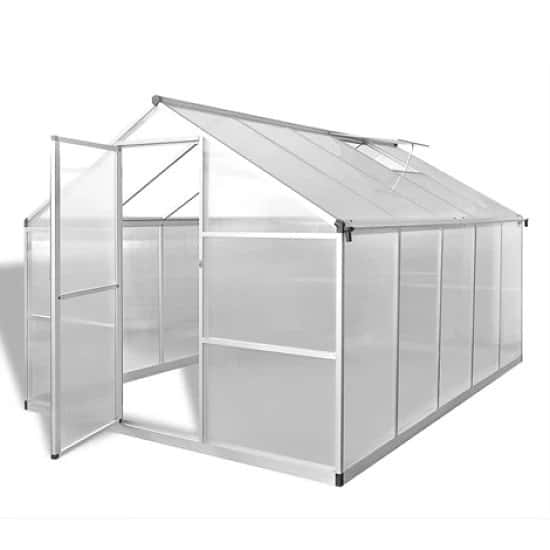 Reinforced Aluminium Greenhouse with base frame
