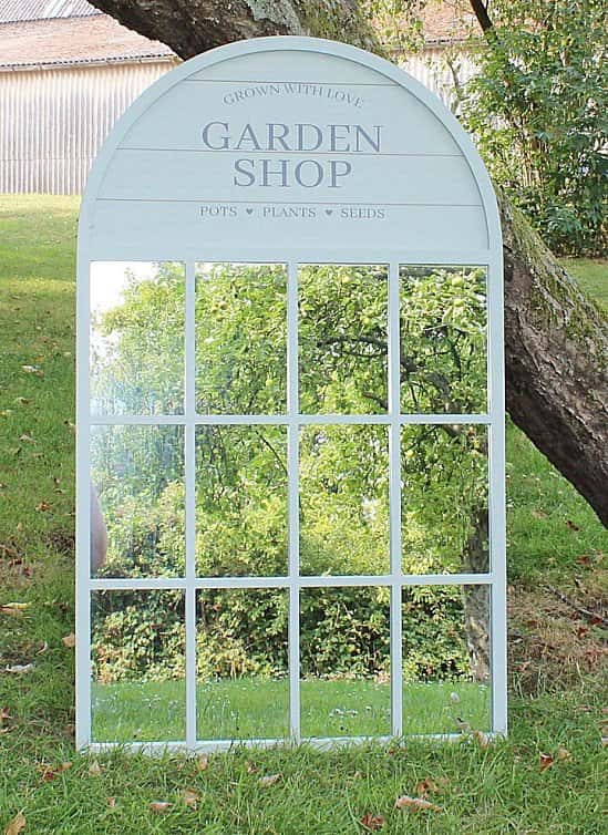 60x100cm Potting Shed Mirror, Green Free Postage