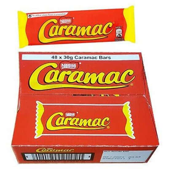 Nestlé Caramac Vanilla Chocolate Bar (Pack of 48)