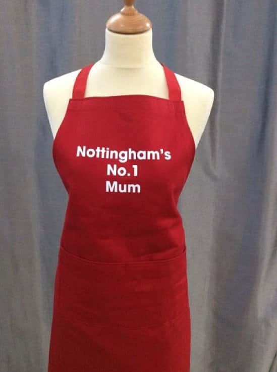 We are very excited to bring you our new and exclusive apron! Perfect for Mother's Day! Only £18 