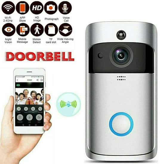 Smart Wireless Wifi Video Doorbell PIR Infrared WLAN Night Vision Wifi - free delivery