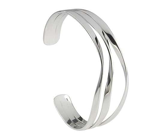 Stunning Sterling Silver Torque Bangles