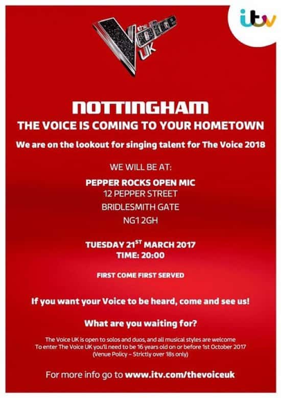 ITV's The Voice UK Samples New Talent at our Open Mic Night!