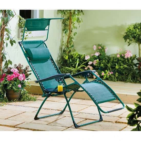 Deluxe Reclining Garden Chair - £59.99!