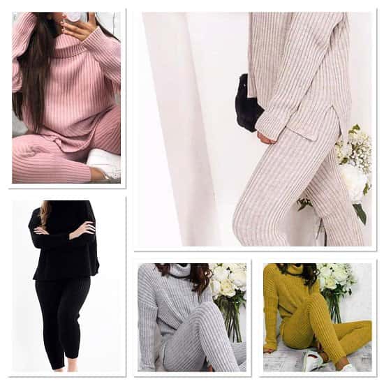 Ribbed Knitted Lounge Suit  £30.49 inc P&P