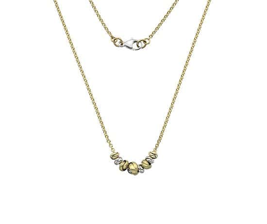 9ct Yellow, White and Rose Gold Necklaces from Callibeau Jewellery