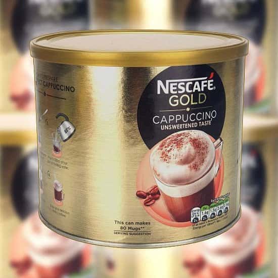 1 X NESCAFE GOLD CAPPUCCINO UNSWEETENED TASTE INSTANT COFFEE 1KG DRUM
