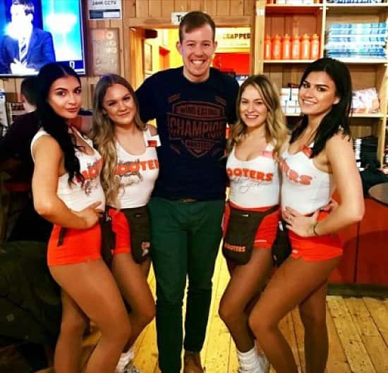 Smile, it's Monday! Come and join us at Hooters today, Home of All You Can Eat Wings!