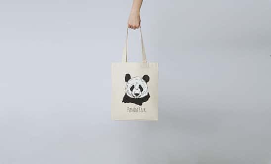 Panda Ink. Tote bag