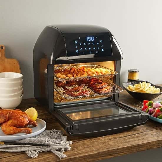 Yeeyo Electric Air Fryer Rotisserie Oven,10-in-1 Fryer 12 Litre 1500W for Home Use Free Postage