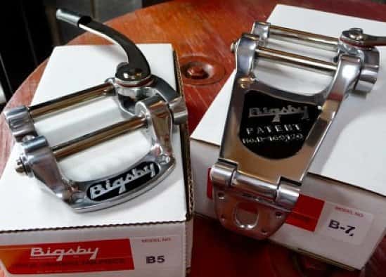 Now stocking Bigsby B5 Tele and B7 Archtop. More on the way, watch this space.
