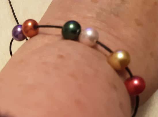 Adjustable Beaded Bracelets and Necklaces on Coloured Chord