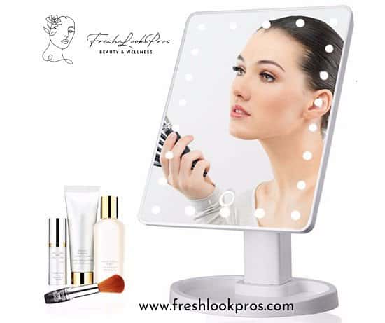 Get Your Glam On with this Adjustable LED Mirror from Freshlookpros!