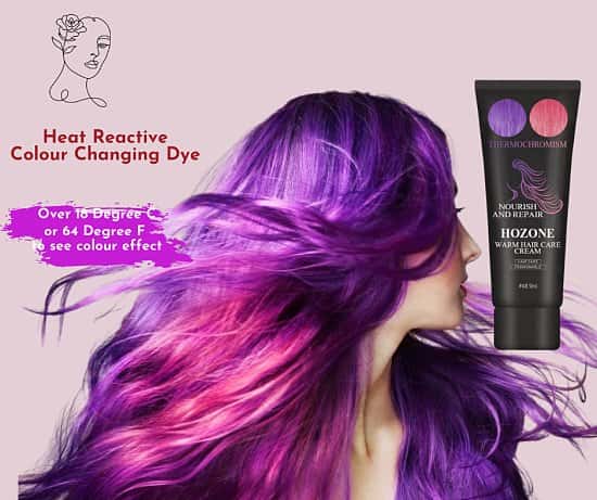 Heat Reactive Colour Changing Hair Dye