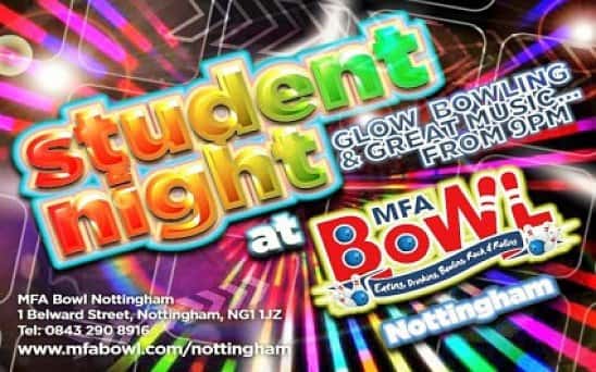 Its Student Thursday! From 7pm you can bowl for £2.50 per game.