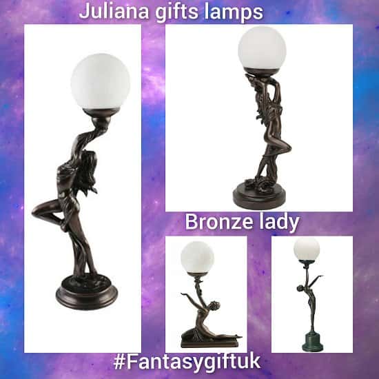 Juliana gifts lamps-bronzed lady