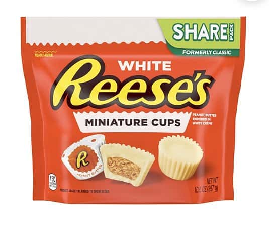 Reese’s White Miniature Cups Share Size