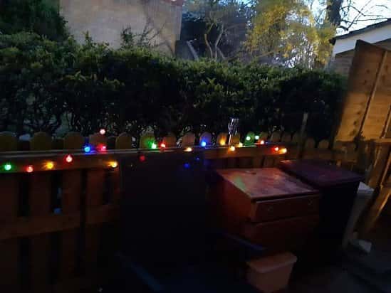 50 LED Solar Powered Garden Party- Multicoloured-5m