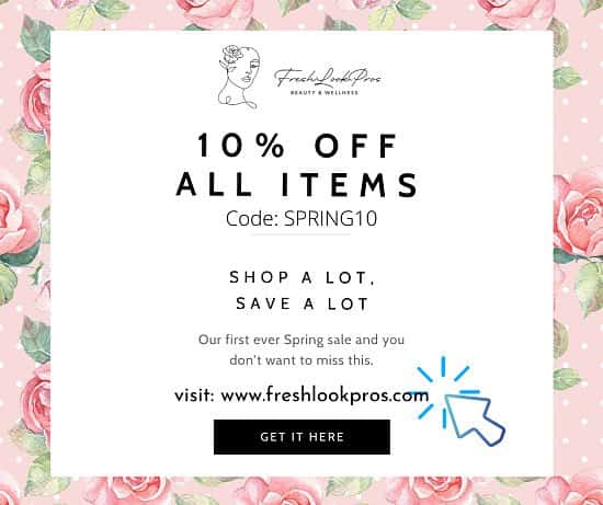 SPRING SALES - 10% FOR ALL THE ITEMS  (CODE: SPRING10)