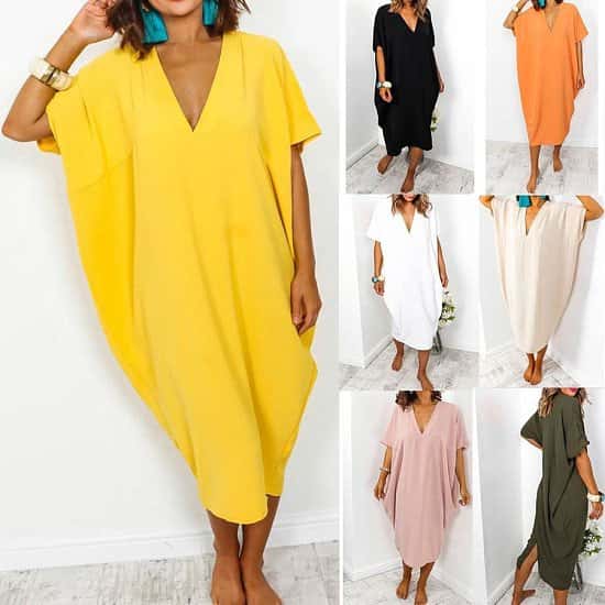 Ladies Summer Holiday Midi Dress - 7 colours
